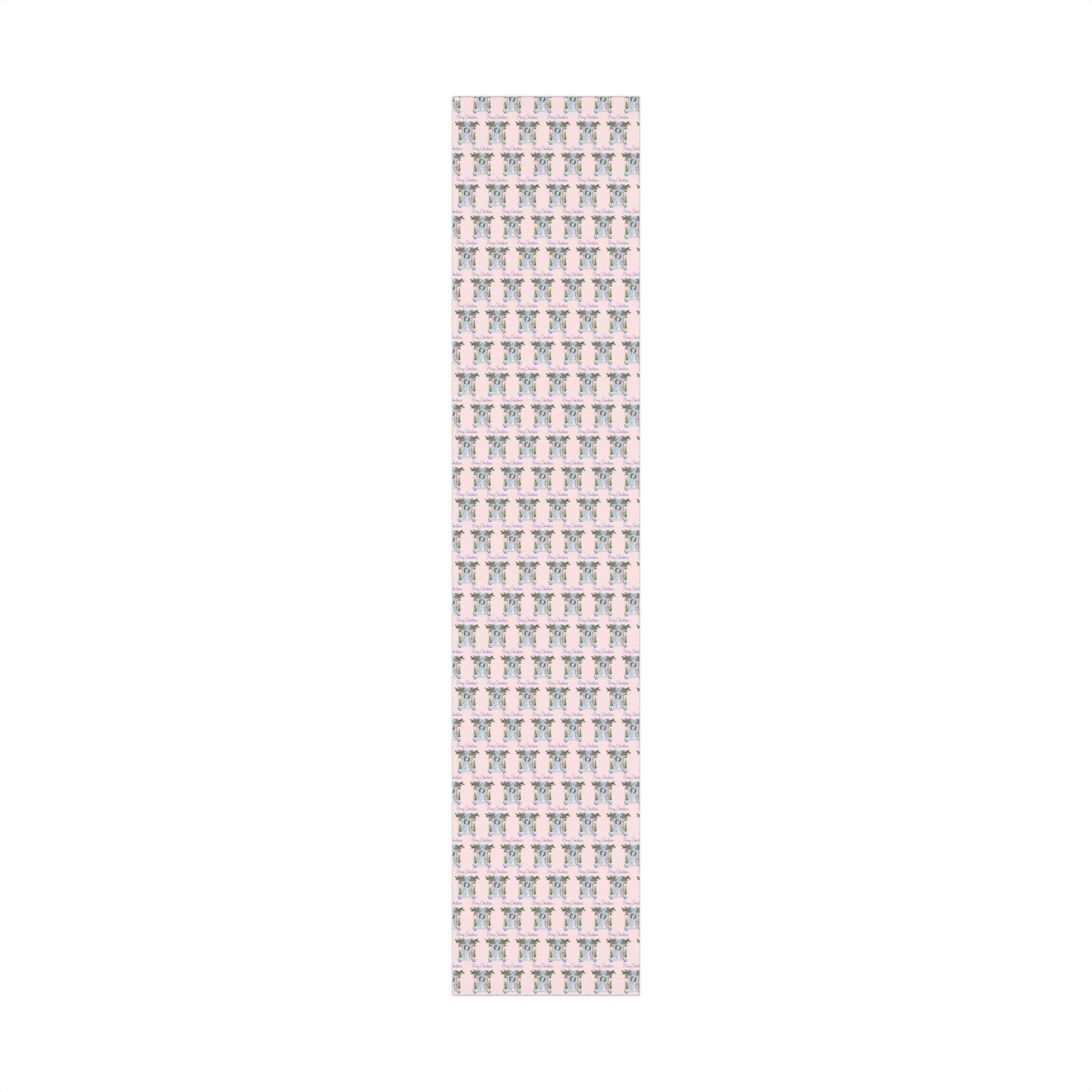 Chinoiserie Christmas Blue and White Gift Wrap Paper, Holiday Gift Wrap, Festive Wrapping Paper, Decorative Wrapping Printify