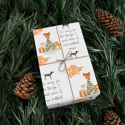 Tennessee VOLS I'm sorry Christmas Gift Wrap Paper Printify
