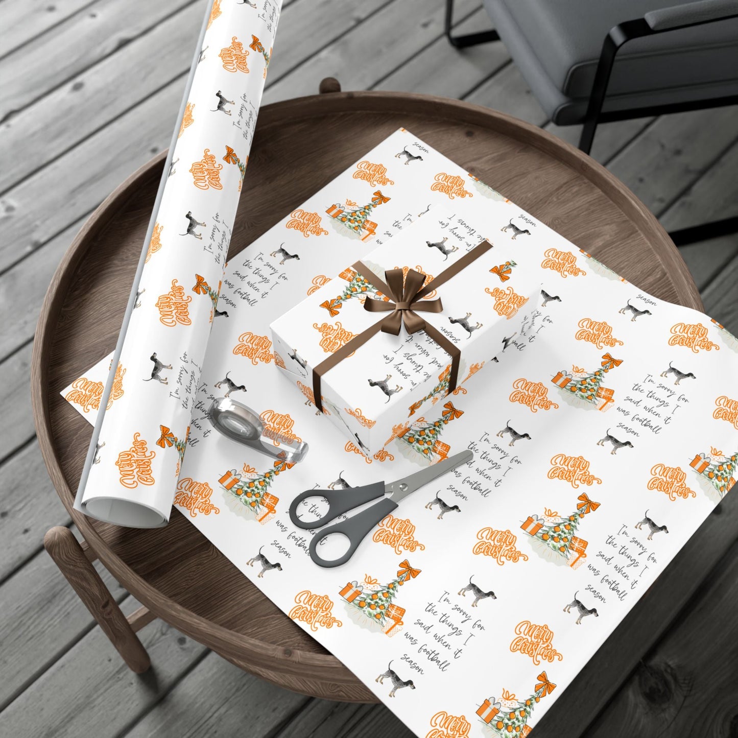 Tennessee VOLS I'm sorry Christmas Gift Wrap Paper Printify