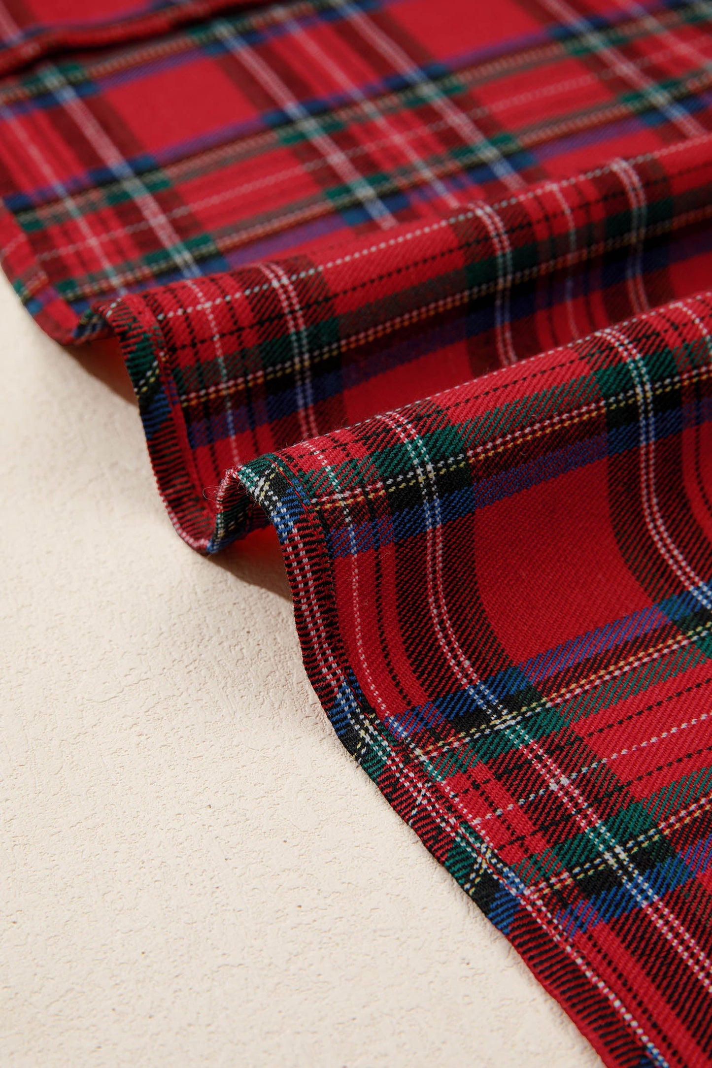 Holiday Red Tartan Plaid Midi Dress Dear-Lover Dropshipping