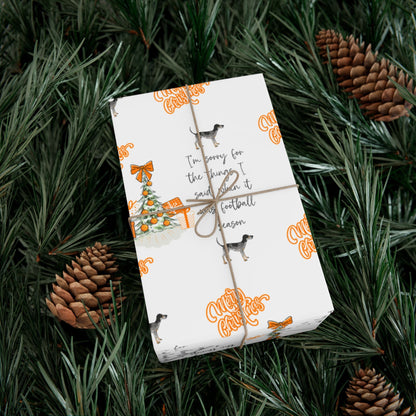 Tennessee VOLS I'm sorry Christmas Gift Wrap Paper Printify