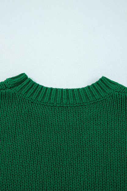 Evergreen Plaid Bow Graphic Christmas Sweater Dear-Lover Dropshipping
