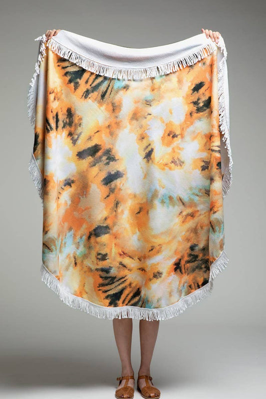 Rustic Aurora Tie-Dye Towel: Rustic Aurora / OS Urbanista Outlet
