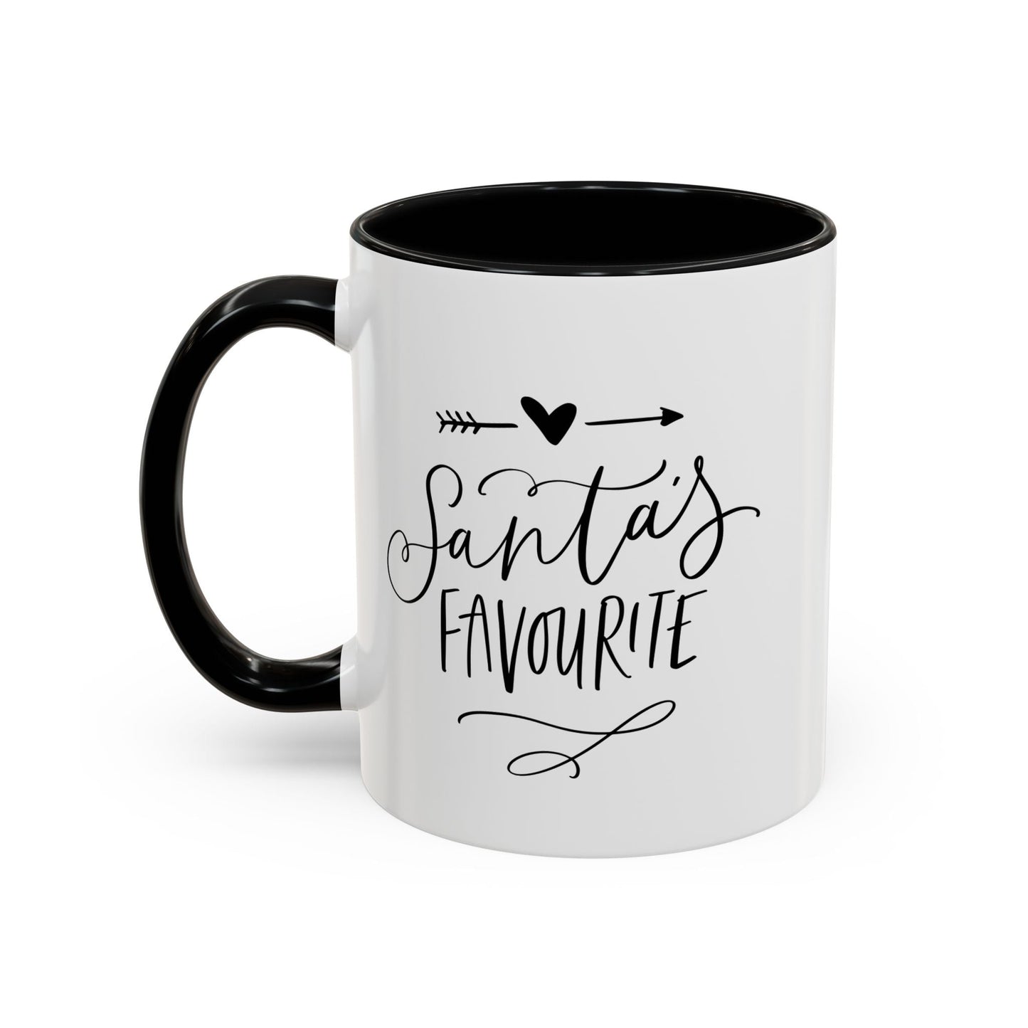 Santa's Favorite Accent Coffee Mug Printify