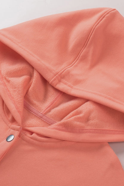 Orange Henley Hoodie