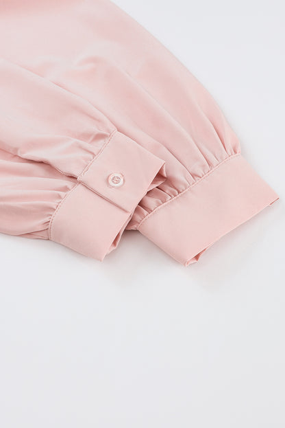 Pink Long SleeveShift Dress