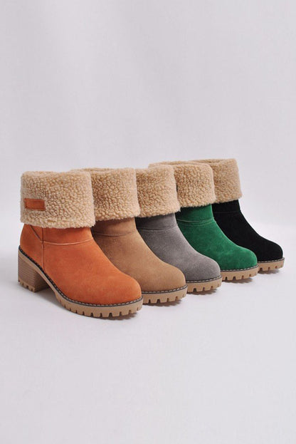 Brown Winter Fleece Lined Boots