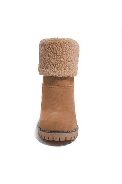 Brown Winter Fleece Lined Boots