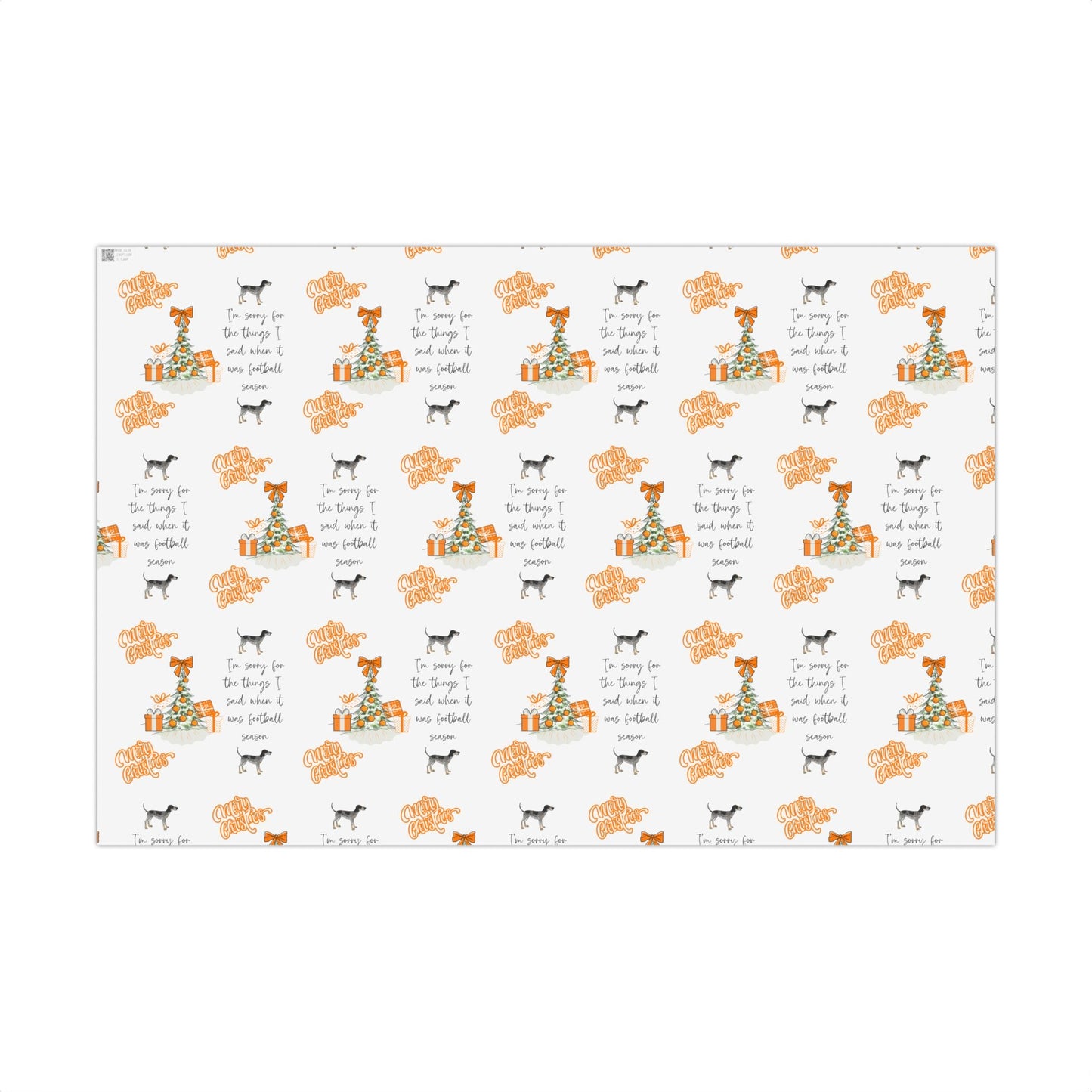 Tennessee VOLS I'm sorry Christmas Gift Wrap Paper Printify