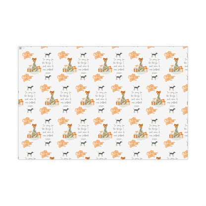 Tennessee VOLS I'm sorry Christmas Gift Wrap Paper Printify
