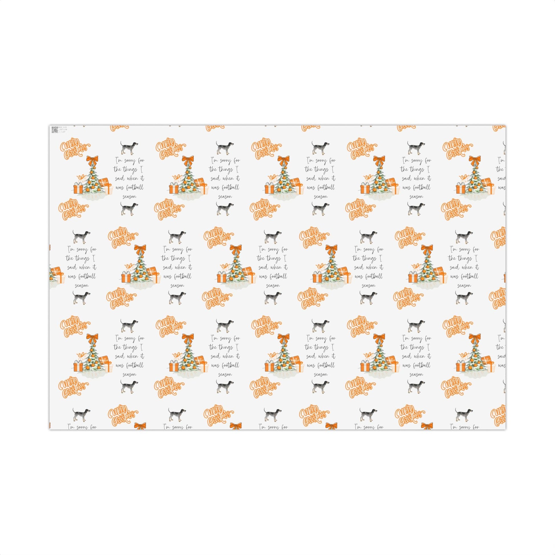 Tennessee VOLS I'm sorry Christmas Gift Wrap Paper Printify