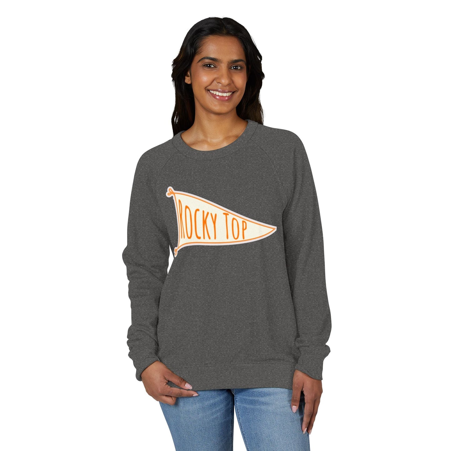 Tennessee Vols Rocky Top Flag Raglan Sweatshirt Printify