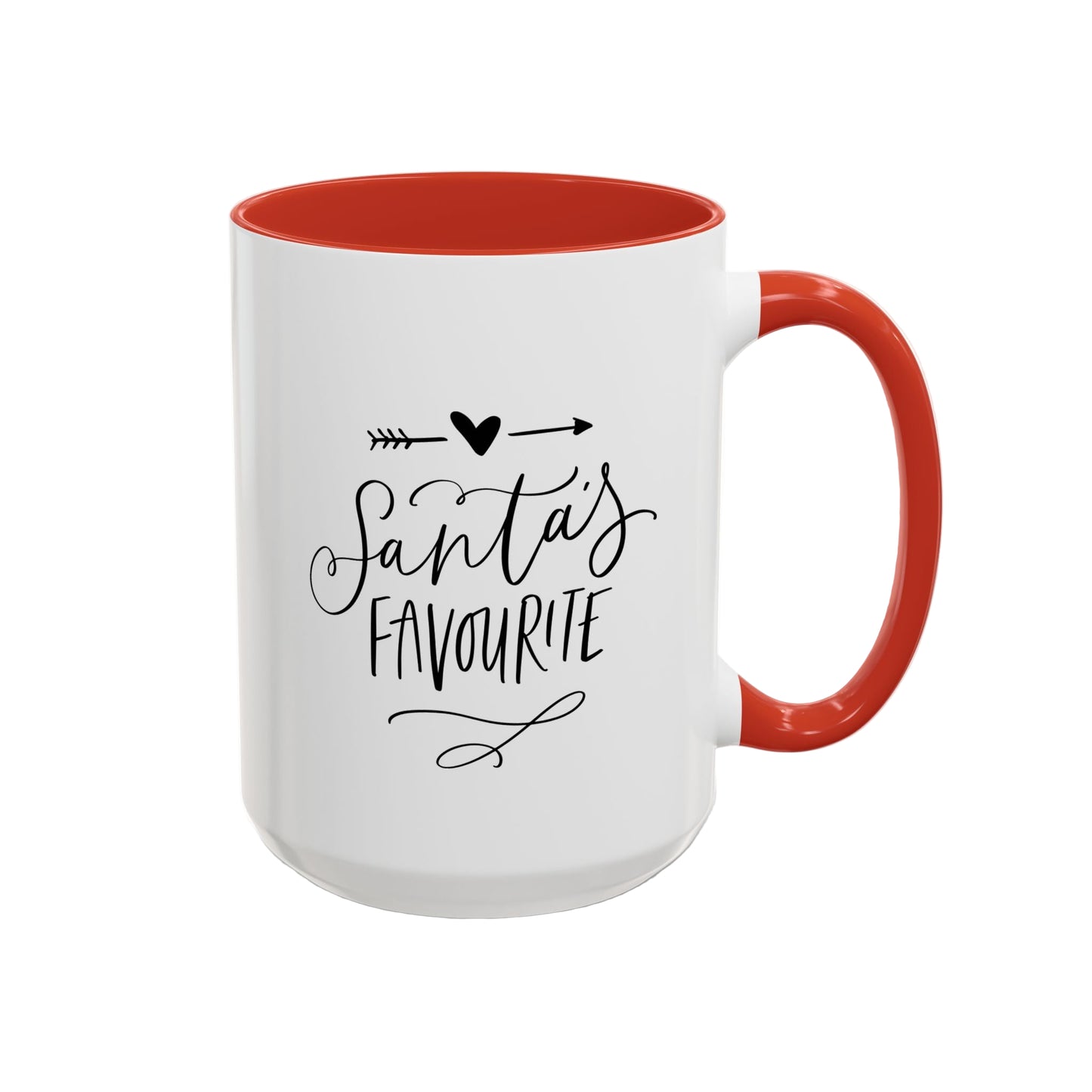 Santa's Favorite Accent Coffee Mug Printify