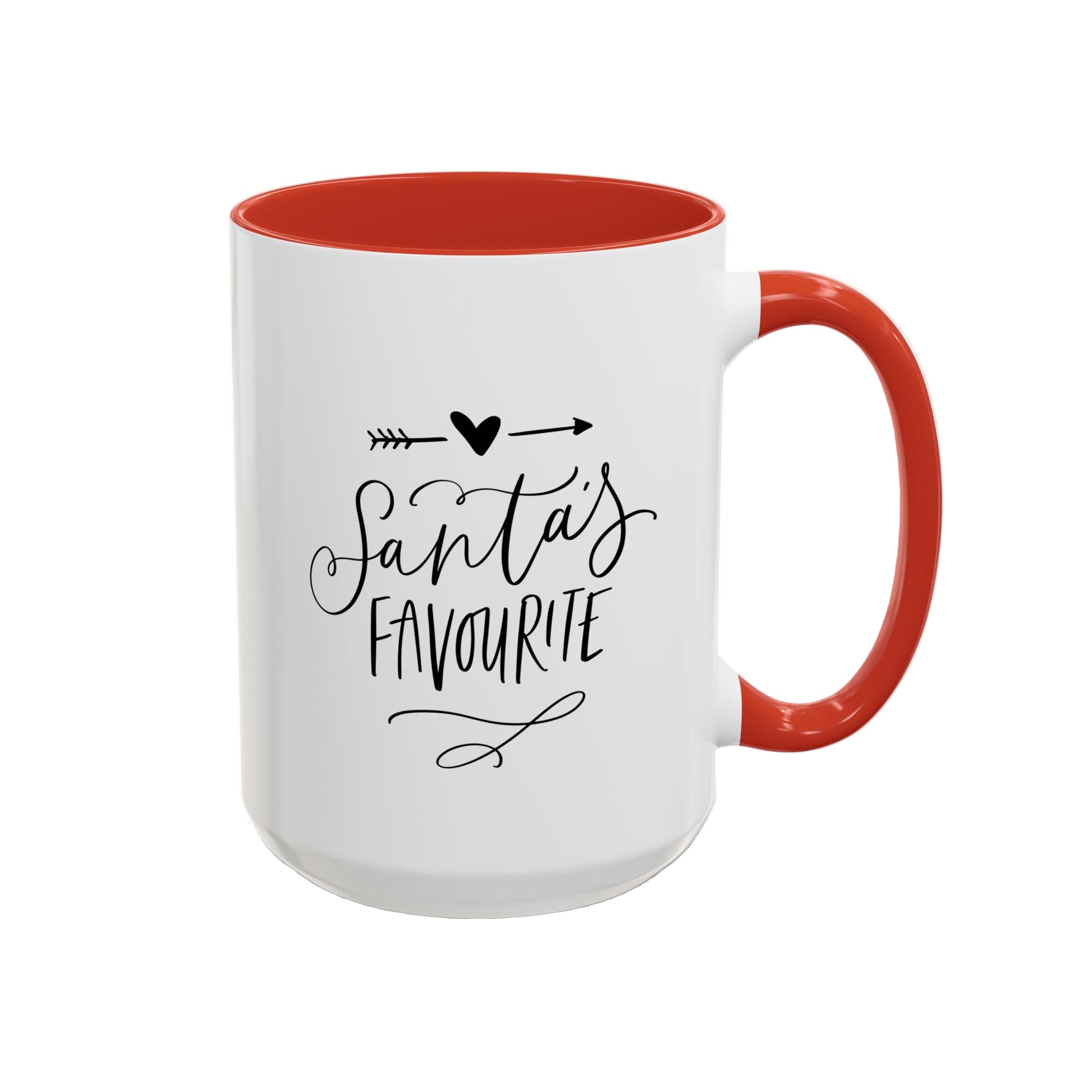 Santa's Favorite Accent Coffee Mug Printify