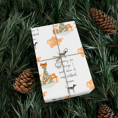 Tennessee VOLS I'm sorry Christmas Gift Wrap Paper Printify