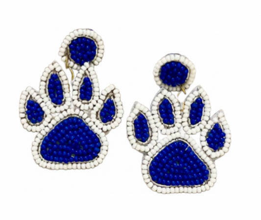 Kentucky Wildcats Beaded Earrings