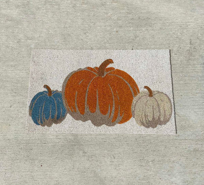 Fall Pumpkin Trio Coir Doormat