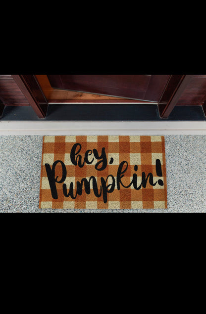 Hey Pumpkin Fall Doormat