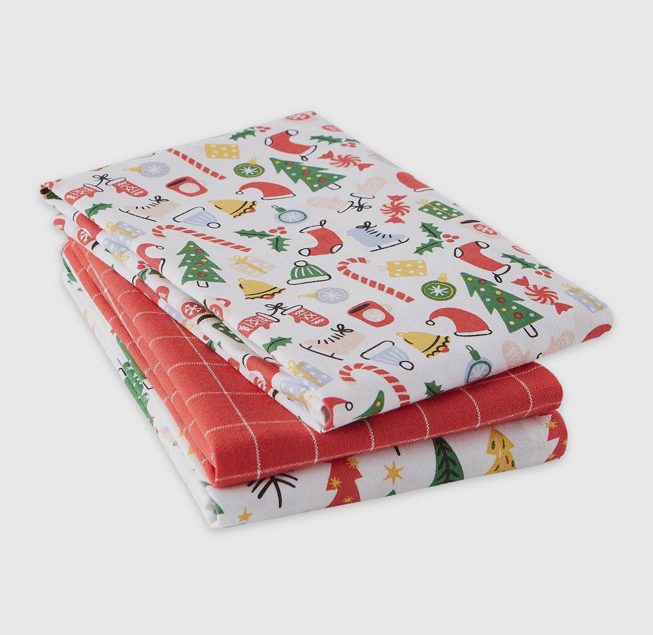 Christmas Holiday Vibes Dishtowels Set Of 3