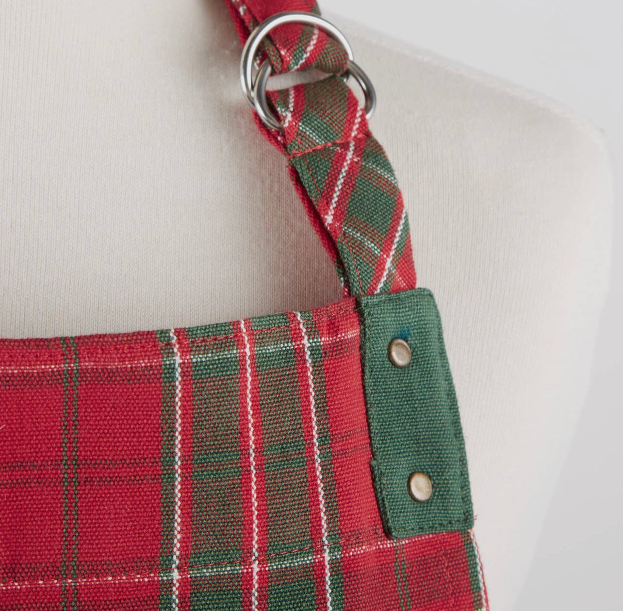 Merry Tartan Plaid Christmas Apron