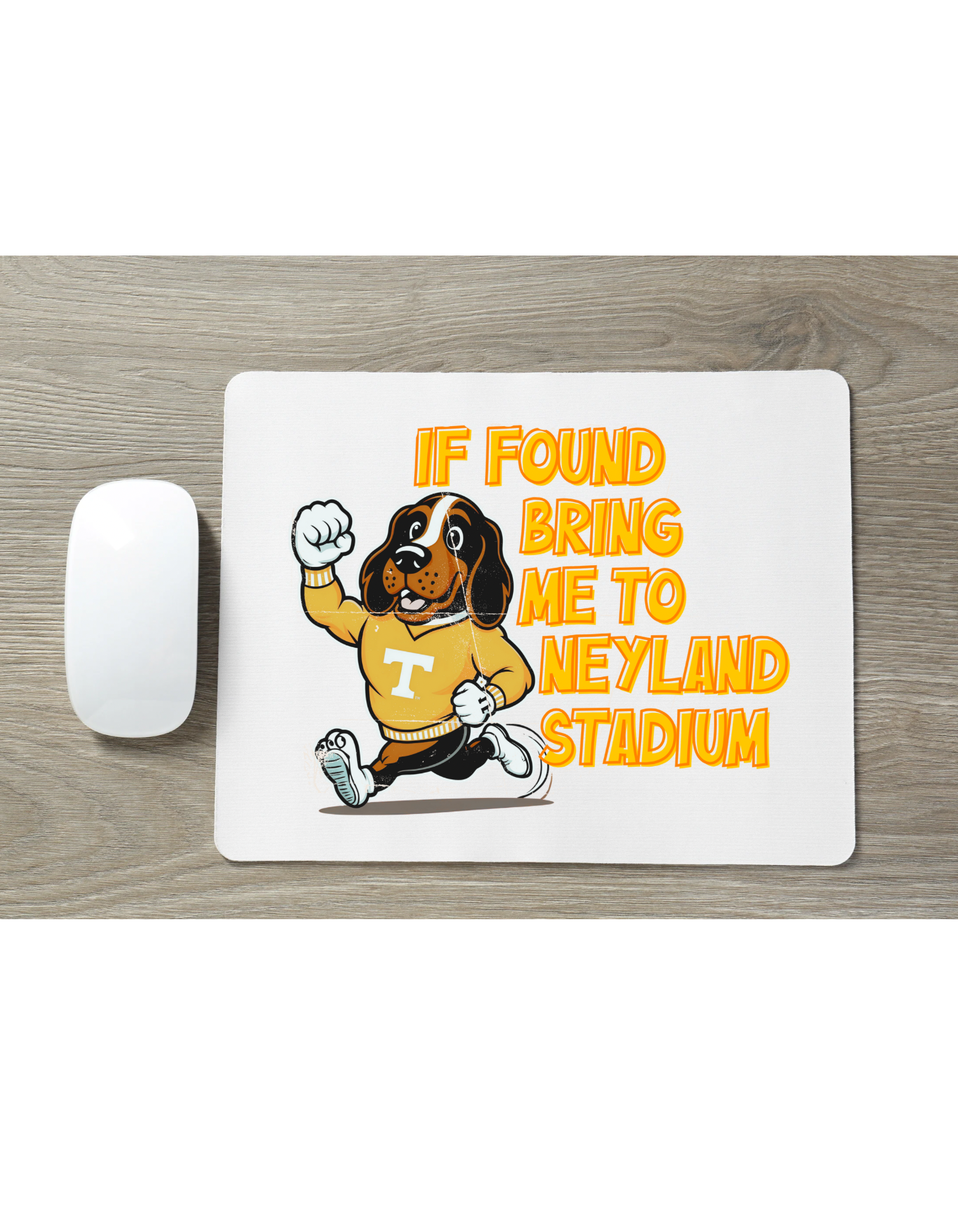 TN VOLS Retro Smokey “If Found”Mouse Pad Greta Bean & Co.