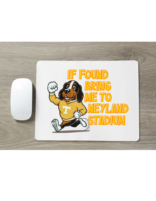 TN VOLS Retro Smokey “If Found”Mouse Pad Greta Bean & Co.