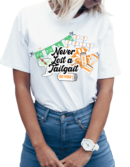 Tennessee VOLS Gameday Never Lost a Tailgait Short Sleeve Tee Greta Bean & Co.