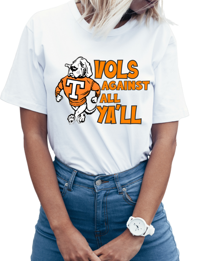 Tennessee VOLS Against All Ya'll Short Sleeve Tee (Copy) Greta Bean & Co.