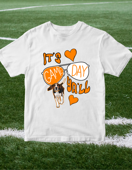 Tennessee VOLS Smokey Gameday Ya'll Short Sleeve Tee Greta Bean & Co.