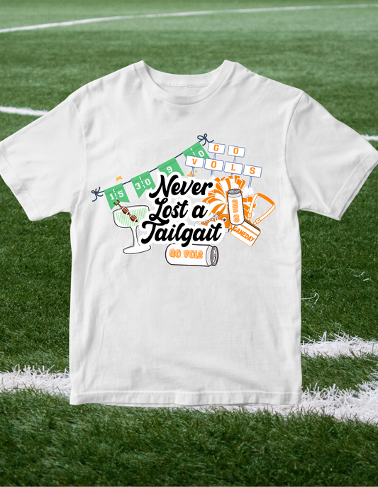 Tennessee VOLS Gameday Never Lost a Tailgait Short Sleeve Tee Greta Bean & Co.
