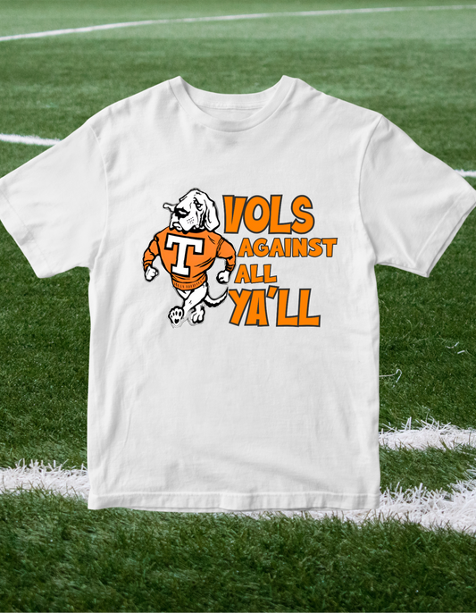Tennessee VOLS Against All Ya'll Short Sleeve Tee (Copy) Greta Bean & Co.