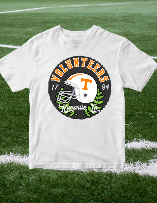 Tennessee VOLS Helmet Emblem Short Sleeve Tee Greta Bean & Co.