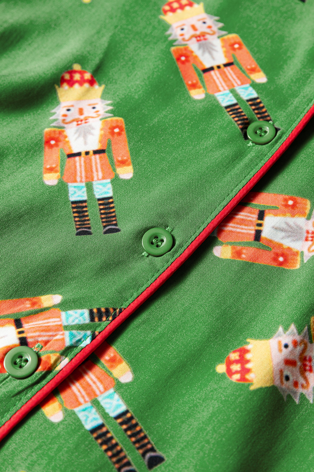 Pink Christmas Candy Contrast Trim Bow Knot Silky 2pcs Pajama Set Dear-Lover Dropshipping