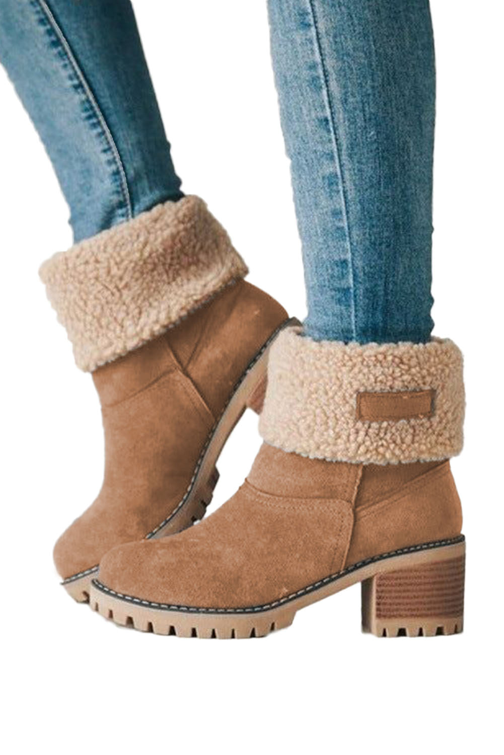 Brown Winter Fleece Lined Boots