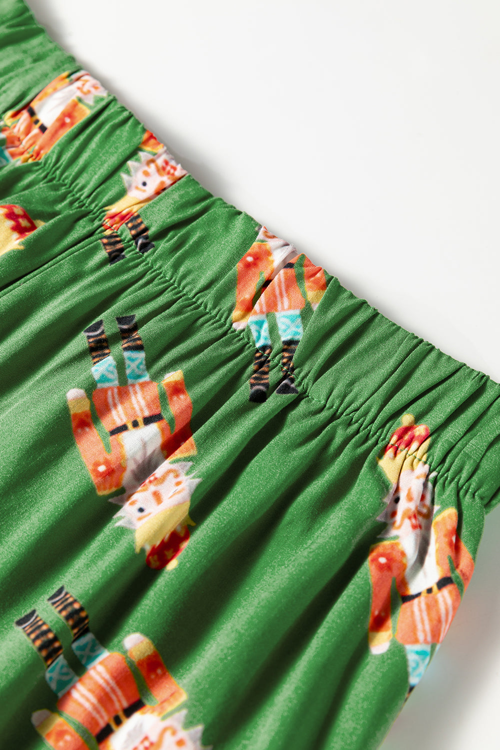 Pink Christmas Candy Contrast Trim Bow Knot Silky 2pcs Pajama Set Dear-Lover Dropshipping