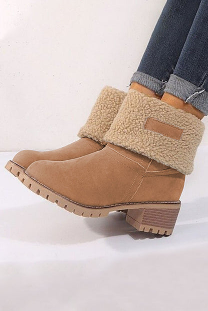 Brown Winter Fleece Lined Boots