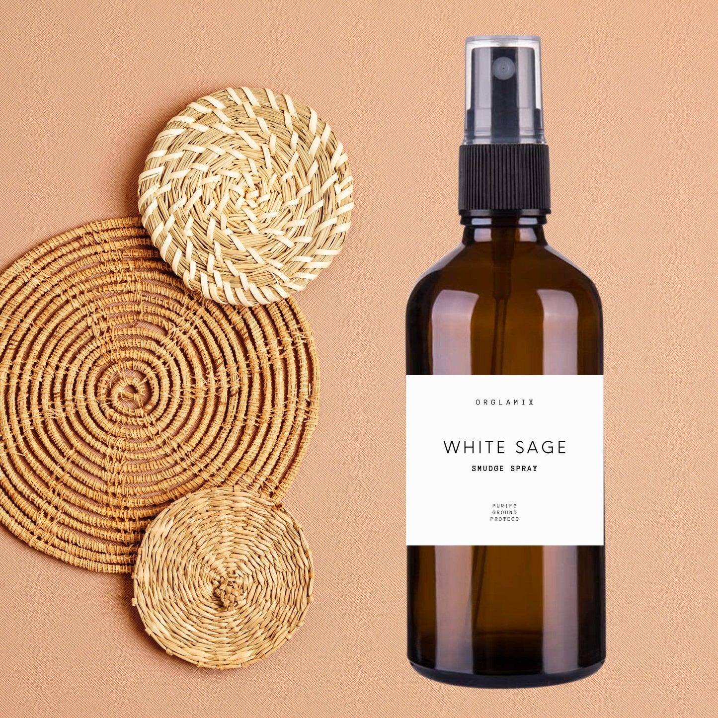 White Sage Smudge Spray | Clear Crystals, Space, Objects - Greta Bean & Co.
