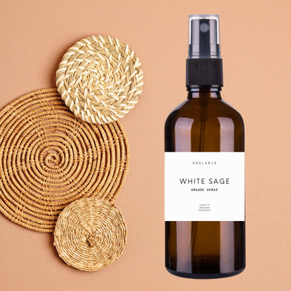 White Sage Smudge Spray | Clear Crystals, Space, Objects - Greta Bean & Co.