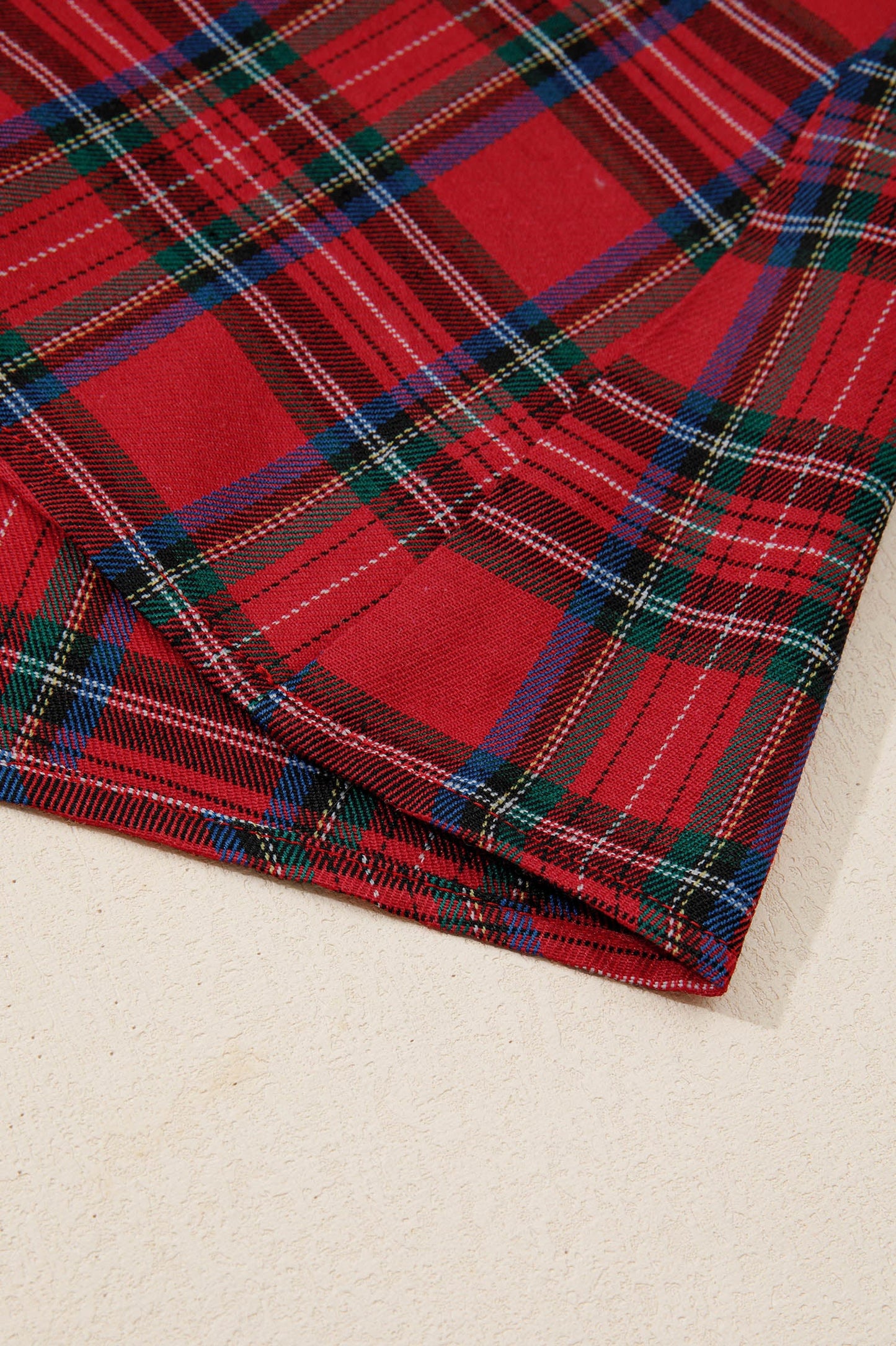 Holiday Red Tartan Plaid Midi Dress Dear-Lover Dropshipping