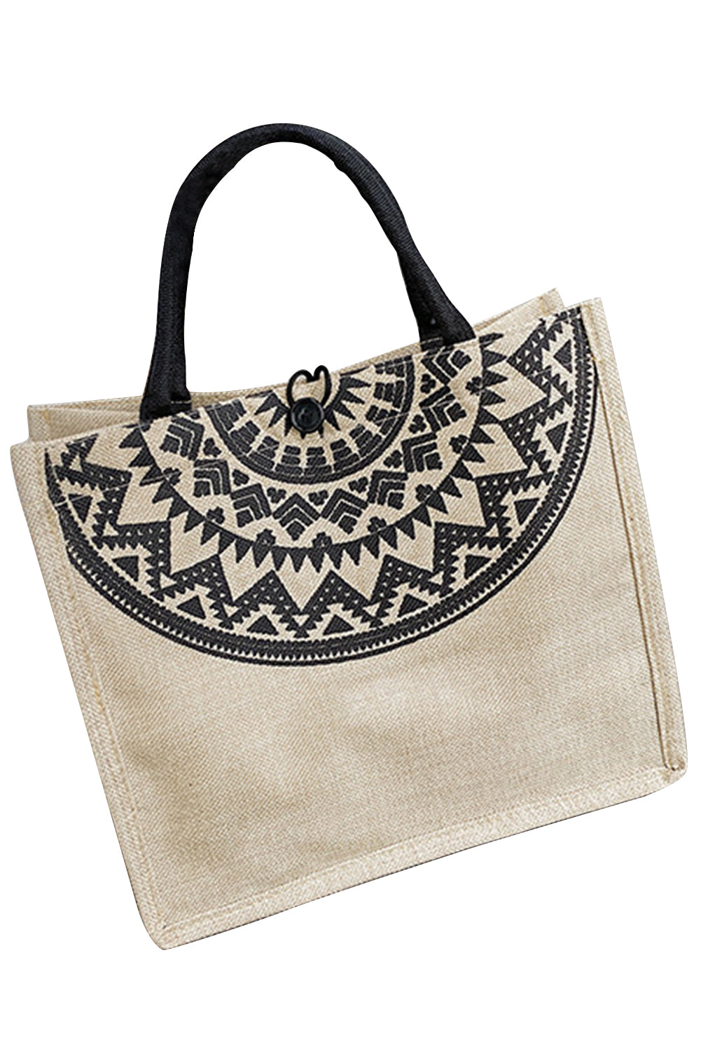 Khaki Jute Reusable Eco Friendly Tote Bag