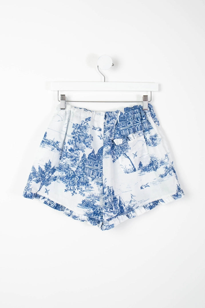 Colette Blue Toile PJ Shorts