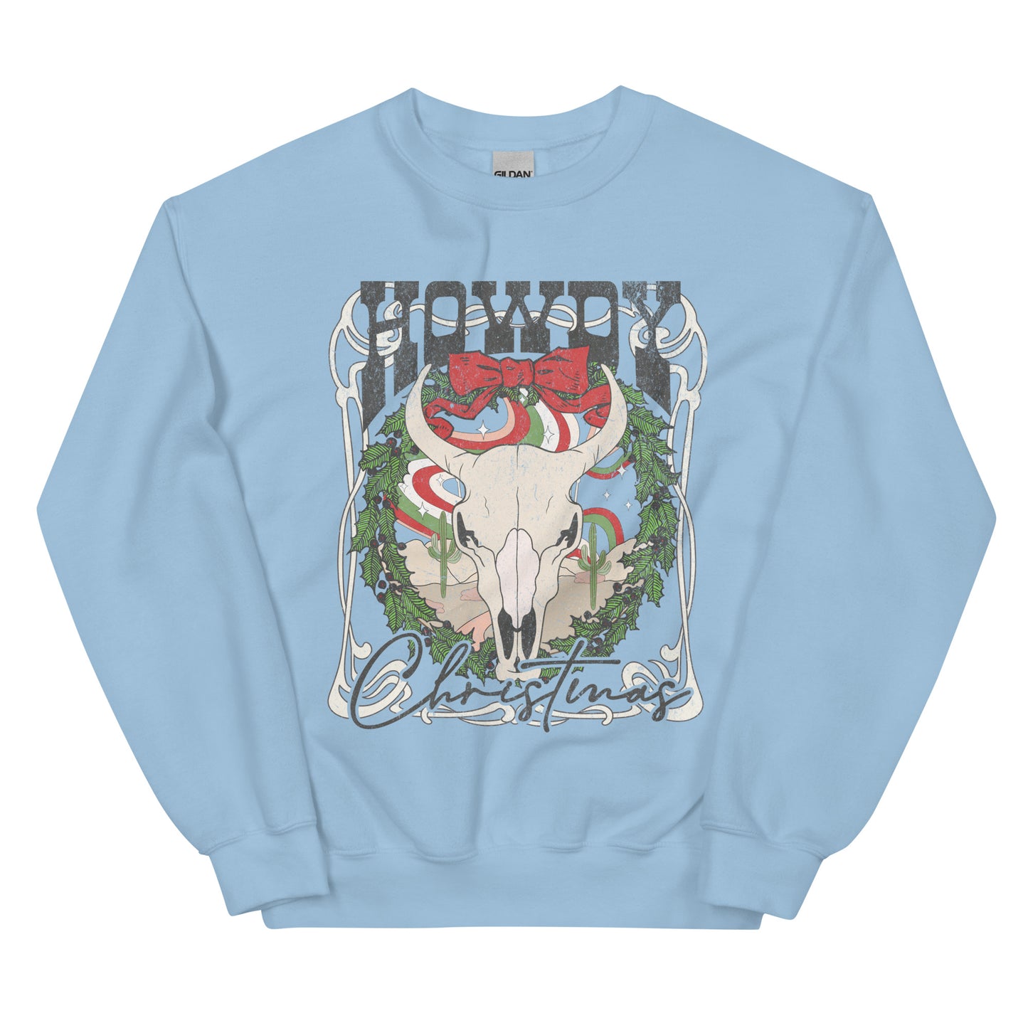 HOWDY Western Christmas Unisex  Sweatshirt