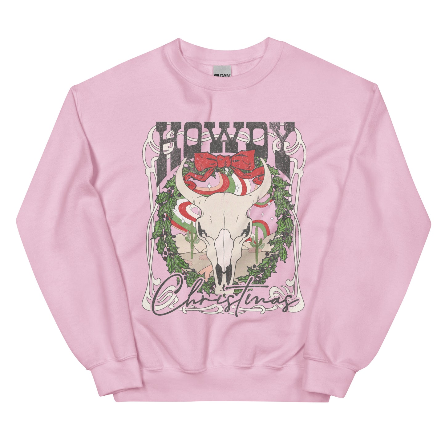 HOWDY Western Christmas Unisex  Sweatshirt