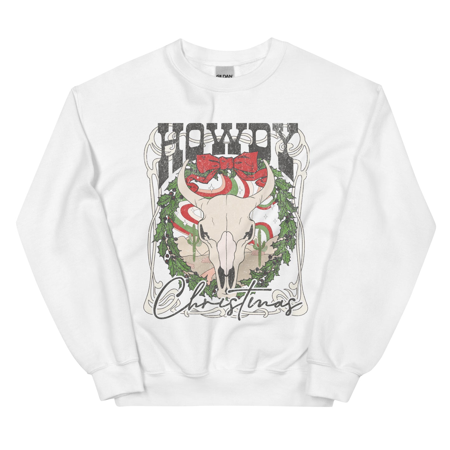 HOWDY Western Christmas Unisex  Sweatshirt