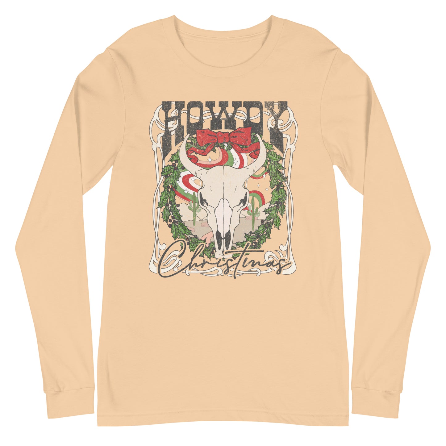 HOWDY Western Christmas Unisex Long Sleeve Tee