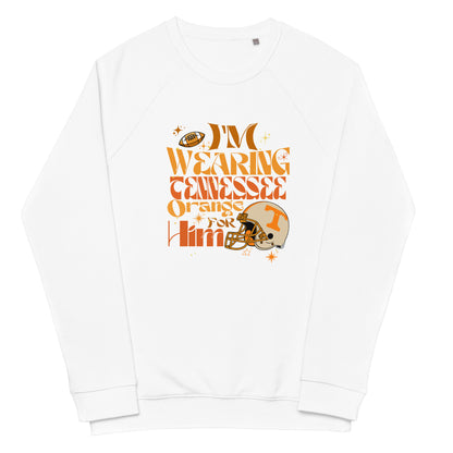 Organic I'm Wearing TN Orange for HIM Raglan Sweatshirt