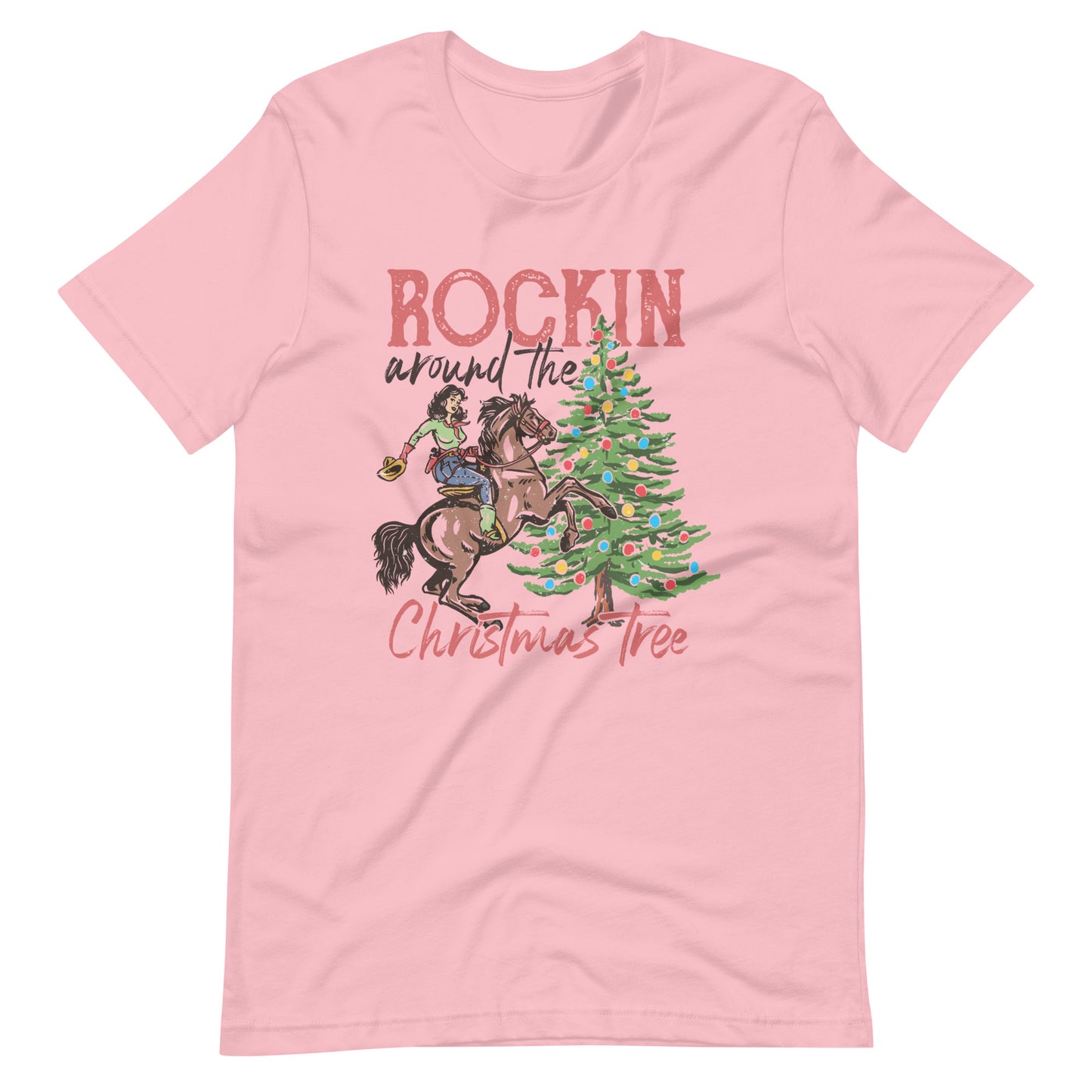 Retro Rockin' Around the Christmas Tree Unisex t-shirt