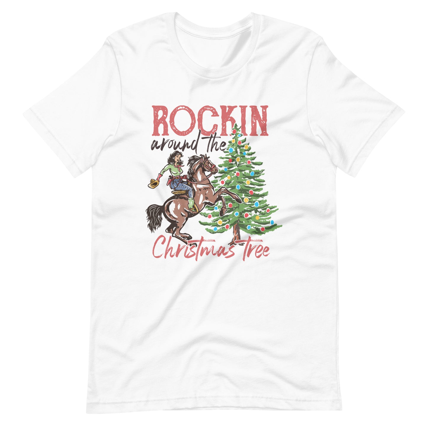 Retro Rockin' Around the Christmas Tree Unisex t-shirt