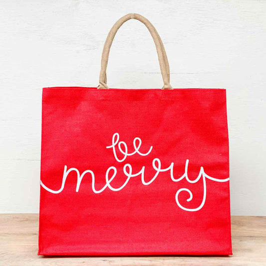 Be Merry Christmas Carryall Tote