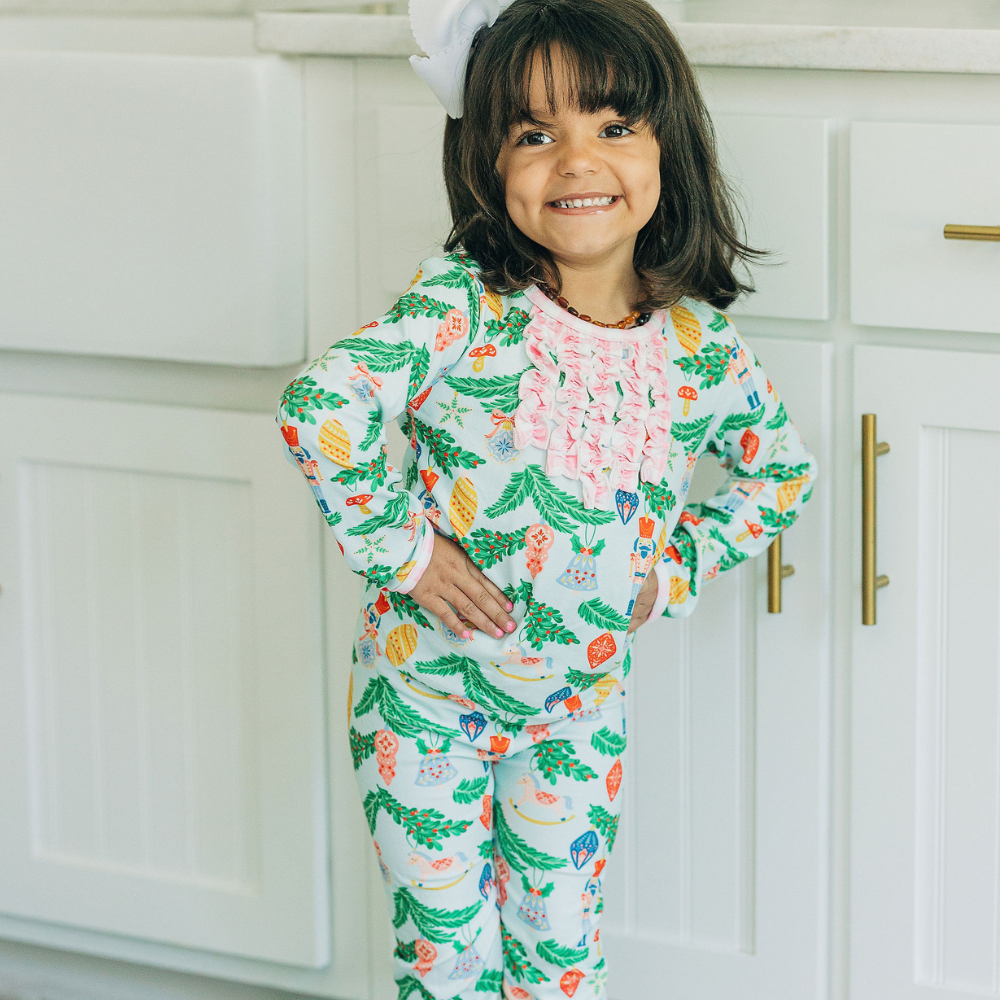 Christmas Nutcracker Ruffle Buttflap PJs